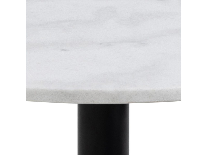 Stolik kawowy Lahti biały marmur/ czarny - ACTONA